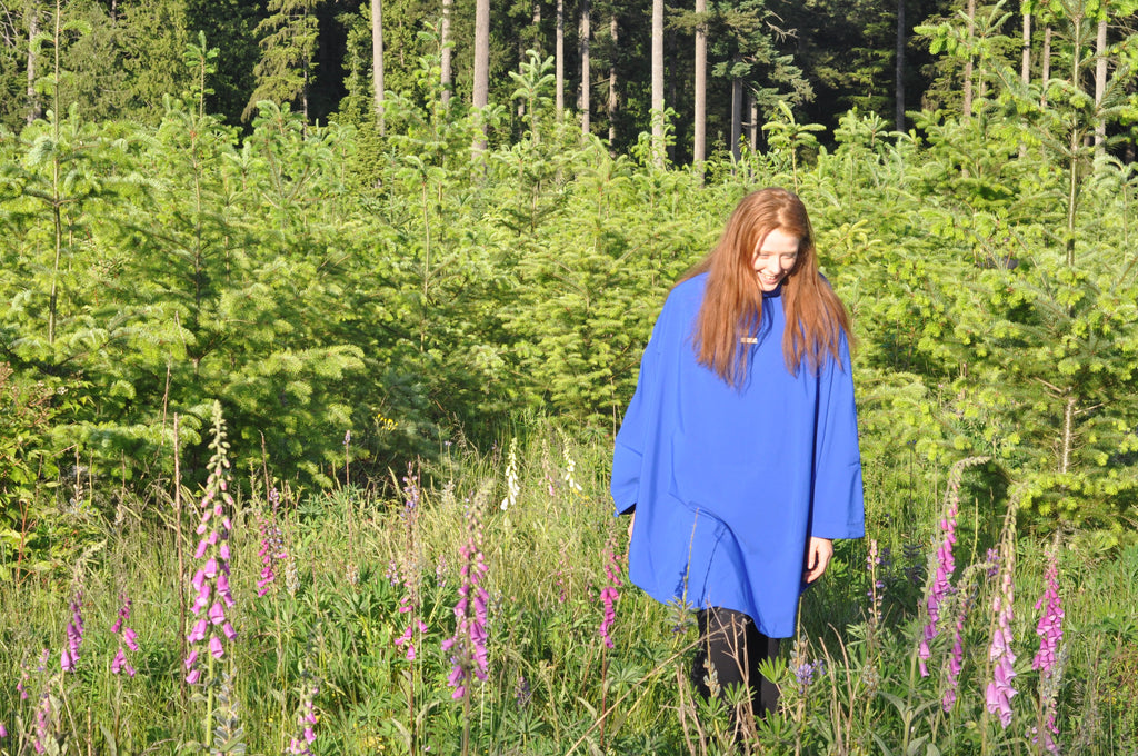Rain Poncho - Cobalt Blue (TALL)