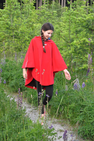 Rain Poncho - Red