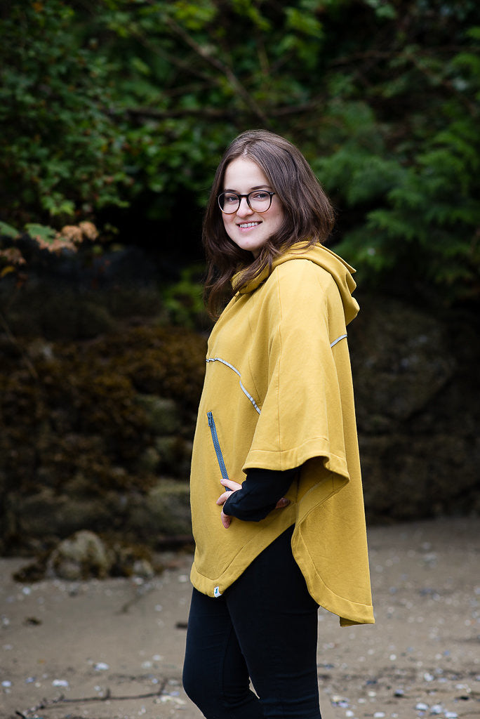 Bamboo Soft Cotton Poncho - Dijon