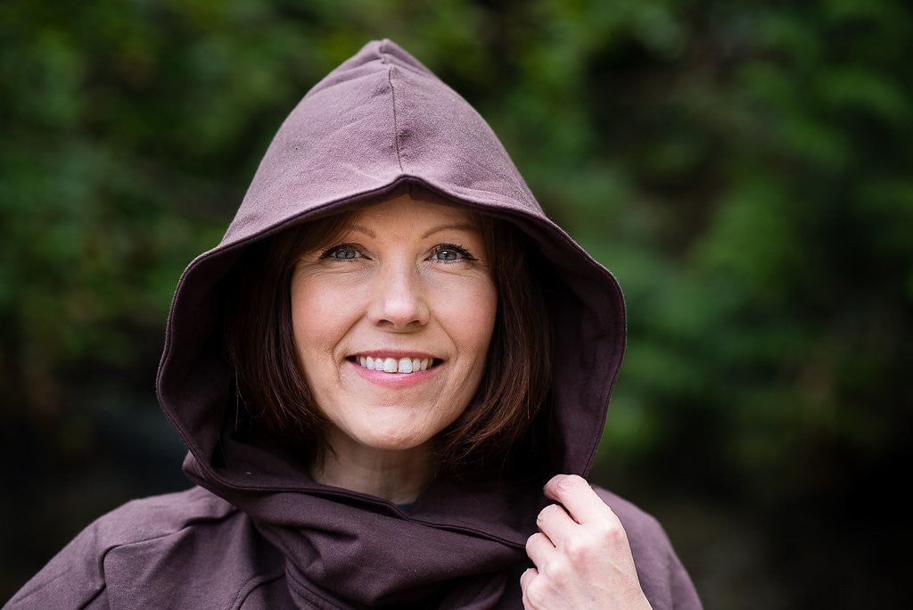 Bamboo Soft Cotton Poncho - Chocolate 