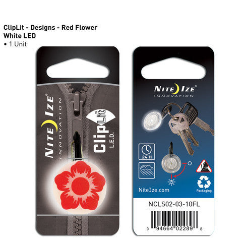 Clip Light - Red Wild Flower 